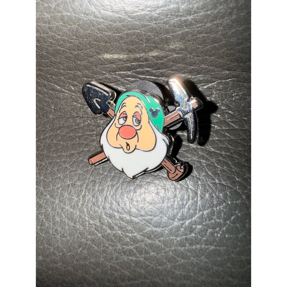 Disney Grumpy Dwarf Mining Pickaxe Enamel Pin